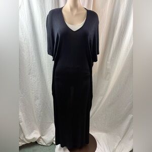 COS Black/Navy Maxi Dress S